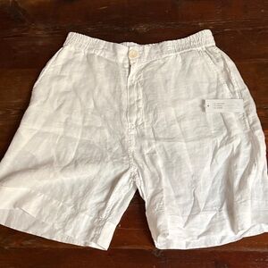 velvet by Graham and Spencer Francis linen shorts.
